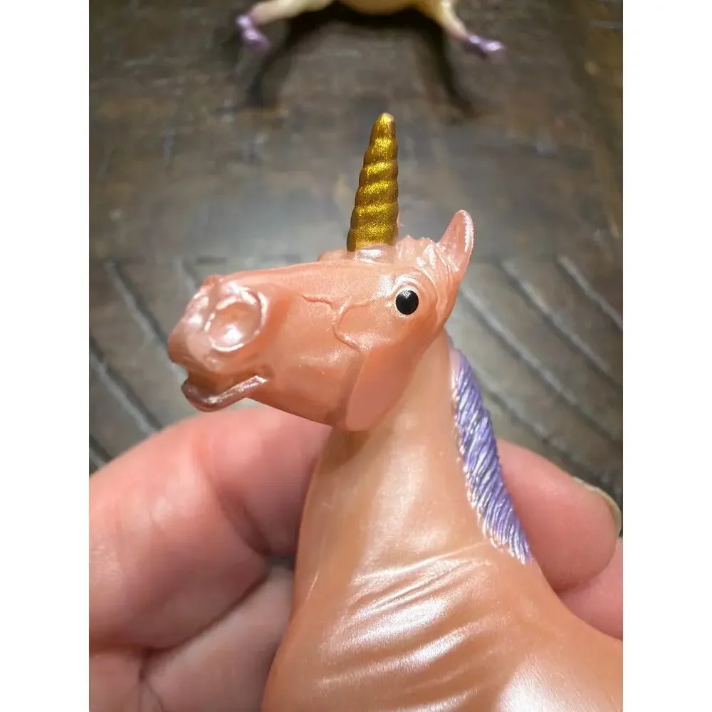Breyer Unicorn Magic Wooden Stable Playset w/ 5 Colorful Miniature Unicorns